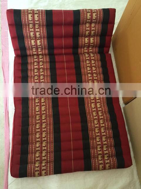 Thai triangle pillow Jumbo size two people size / Mhorn Sarm liam elephants traditional pattern kapok 100%