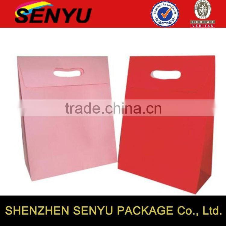 China Recyclable Luxury Brown Paper Bag for Christmas Gifts