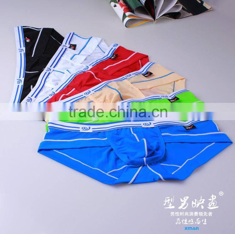 Sexy Underwear Red Color Big Brand Underwear of Sub Transparent Men Brief