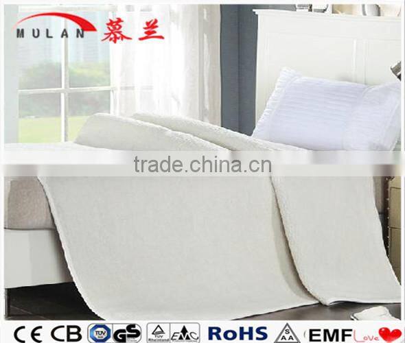 Nonwoven Technics and Heated,Portable,Anti-Pilling Feature Synthetic wool electric blanket
