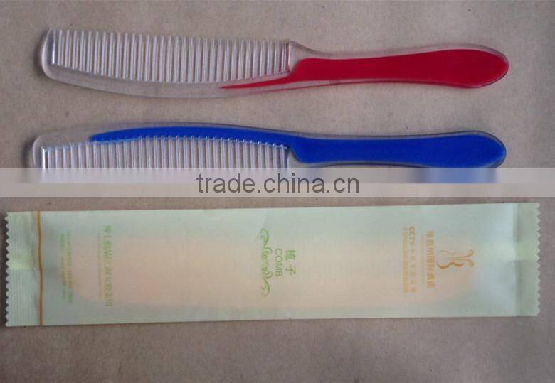 2014 hot selling wholesale plastic comb for hotel