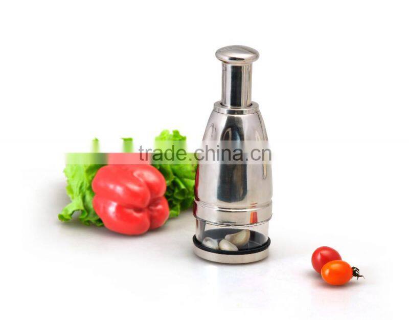 S/S +ABS+PS+PP 6.5*6.5*18.5 Kitchen tools manual vegetable chopper/ginger garlic chopper/mini chopper