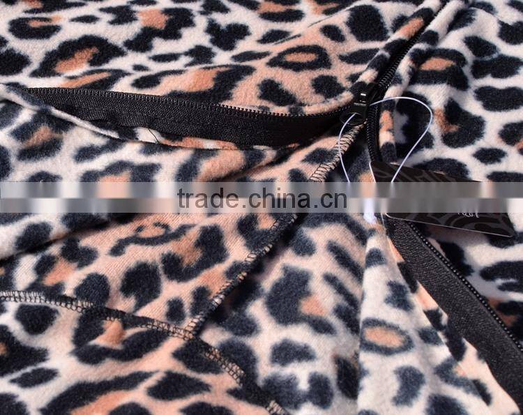 Leopard print polar fleece onesie,Adult hoodies onesie/pajama,sleepwear,jumpsuit,rompers