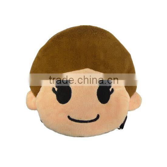 Top Quality Products Bros Benson Head Embroidery Kids Children Plush Backpack For Outdoor