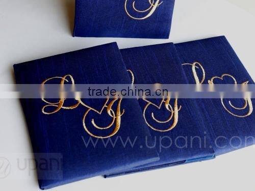 Silk Embroidered wedding invitations