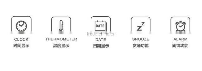 Multi-functional LCD Display Portable Folding Travel Alarm Clock Pocket Flip Clock / Electronic items Manufacturer OEM/ODM