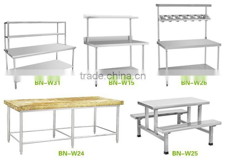 Commercial Stainless Steel Kitchen Over Shelf/Restaurant Kitchen Shelves BN-W17