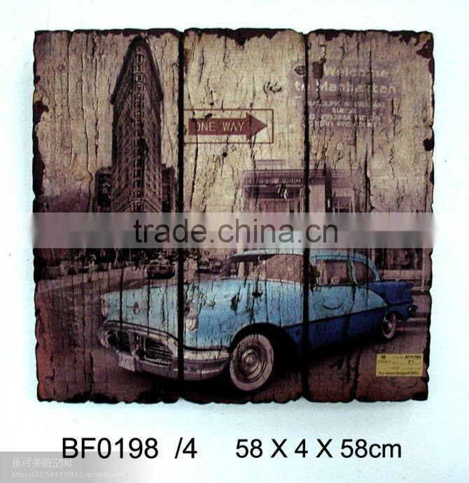 Antique decorative MDF wooden wall plaques for living room