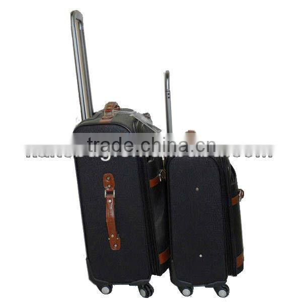 2013 travel bag trolleye minent vanity business eminent PU latest beauty travel luggage case