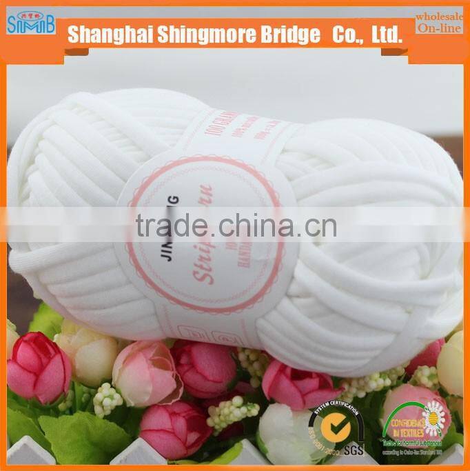 Hot sell chinese 100% polyester fancy yarn for hand knitting bag and hat