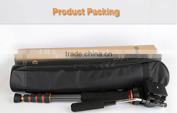 Carbon Tripod Monopod Competible With DV Pan Head Portable Alpenstock
