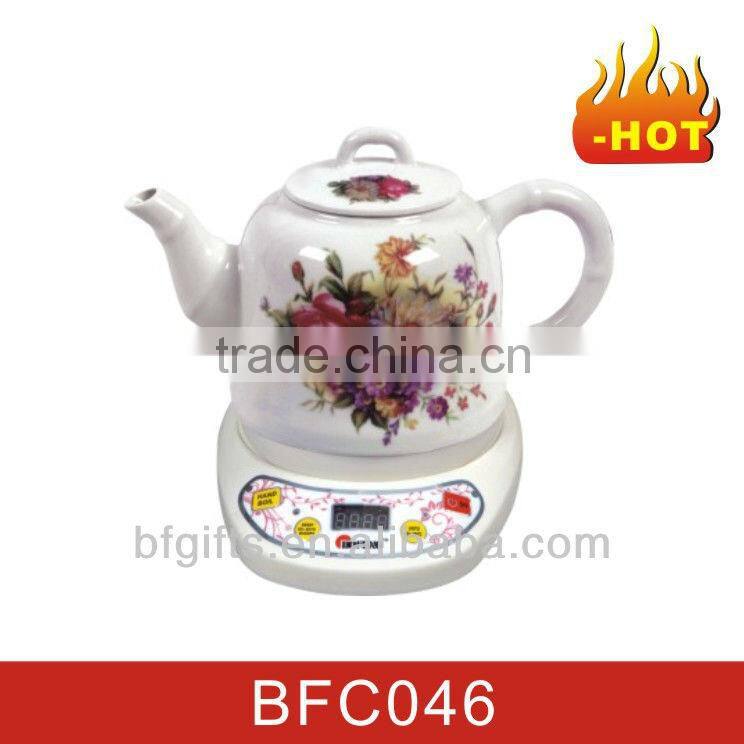 hot sell fashion unique electric ceramic tea kettle