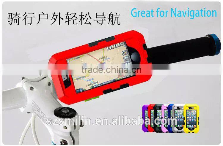 2015 New Touch Screen IPX8 8M Waterproof Phone Bike Motorcycle Holder Case for iPhone6 Plus iPhone4 4s 5 5s Protective Bag Mount