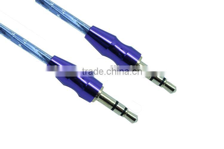 manufacture audio/DC3.5m to DC3.5mm transparent cable