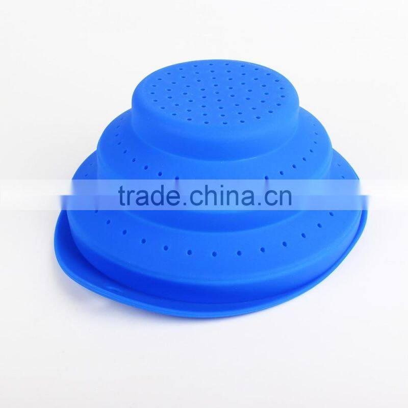 China supplier lead free colorful silicone Collapsible Basket