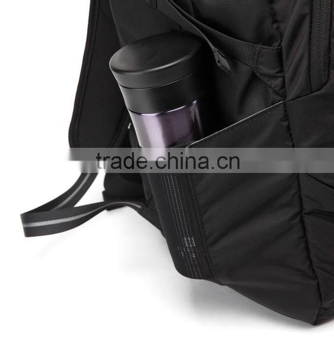 2015 Alibababa China Wholesale Anti-theft Black hiking / school/Sport Backpack