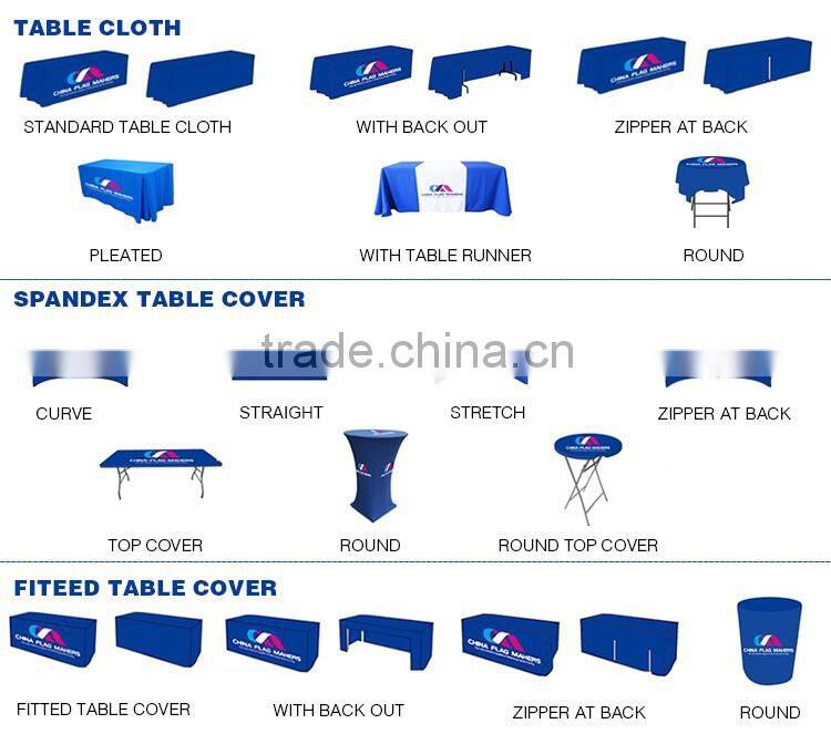 high quality wholesale event trade show professional table cloth manufacturer