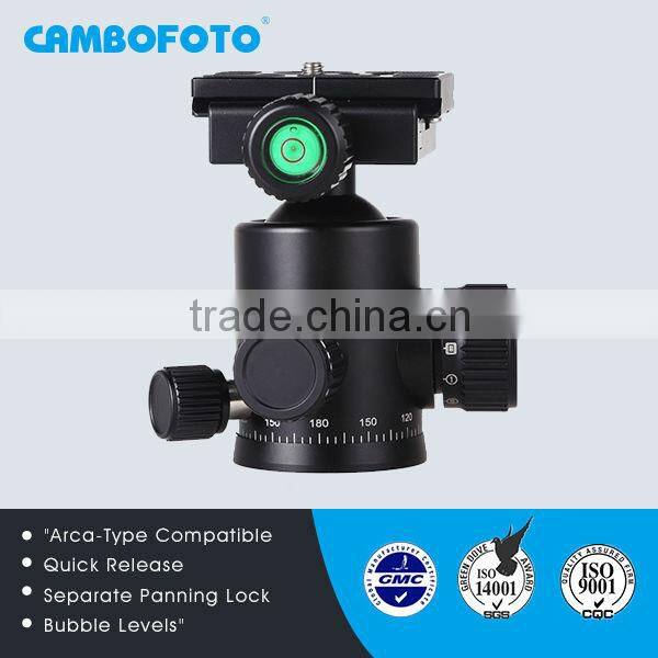 Safety system camera tripod ballhead