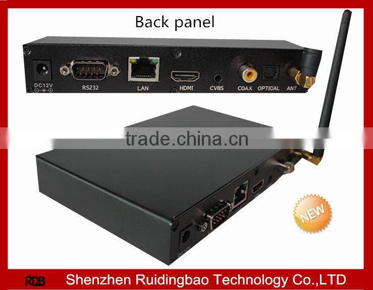 RDB Full HD Digital optical Coax/HDMI Out RS232 Control button Media Player or HDMI input (Optional) DS009-18