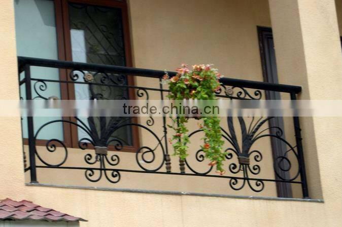 Top-selling classical wrought iron balcony grill designs