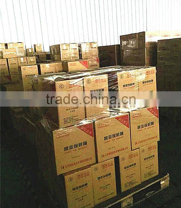 fresh food packaging/waterproof pvc fruit wrap/plastic cling film10mic