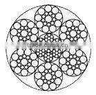 18x7 galvanized steel wire rope 13mm