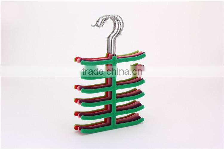 Standby Velvet Flocked Tie Organizers Gentlemen Custom Suit hangers