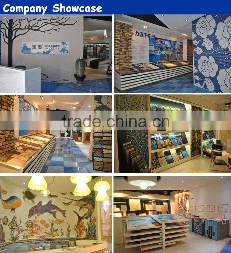 good decorative porcelain ceramic tile angle design for swimming pool