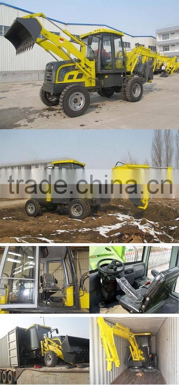 4 WD Wheel loader and the hot sale mini loader Backhoe loader