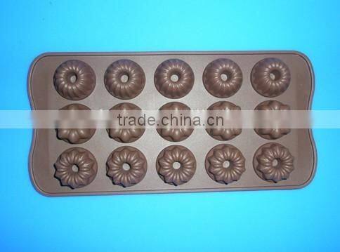 FDA/LFGB/SGS approved high quality 3d animal shape silicone chocolate mold