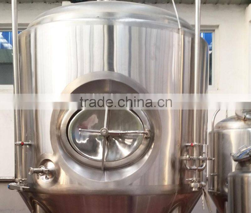 10hl/1000L/1000 liters brite tank with top manway or side manway