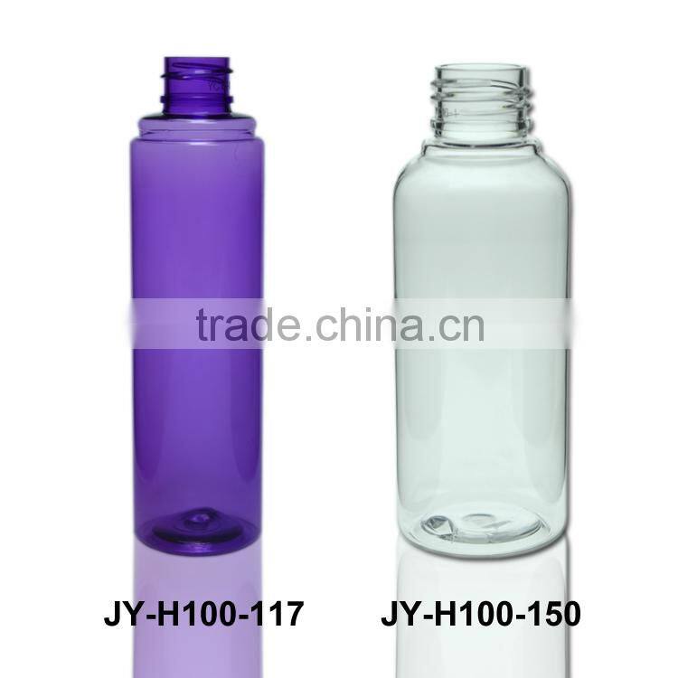 100ml PET material round bottle plastic empty body lotion bottle plastic shower gel bottle