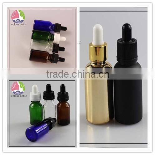 trade assurance HD NEW design custom black 30ml glass dropper bottles with childproof dropper for ejuice