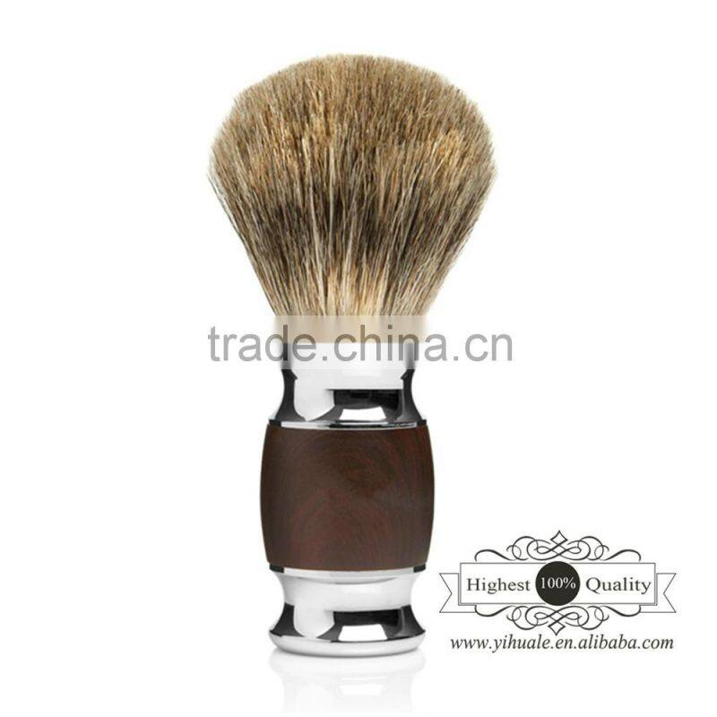 mixed badger shaving brush with resin and metal handle