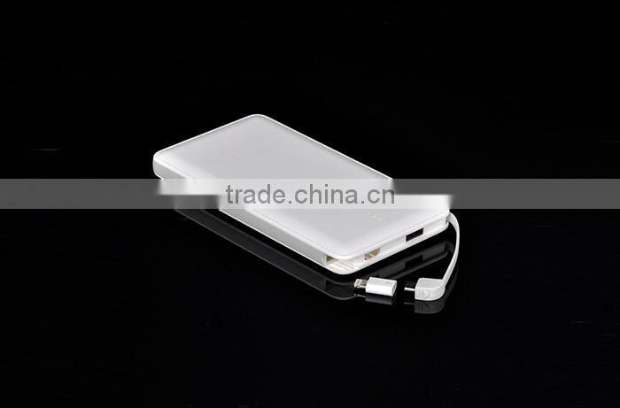 2016 Universal Smart portable stackable power bank usb mobile charger Hot promothion Gift manual for power bank