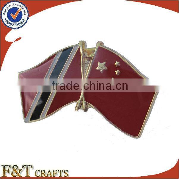 designed soft enamel popular country lapel national flag pins with epoxy coated
