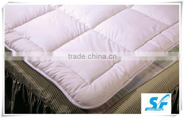 factory wholesale cheap hometextile micro fiber quilt silk through box comforter shell