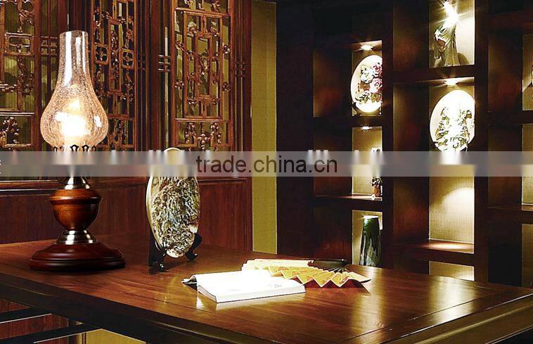antique wooden table lamp ,table light,desk light