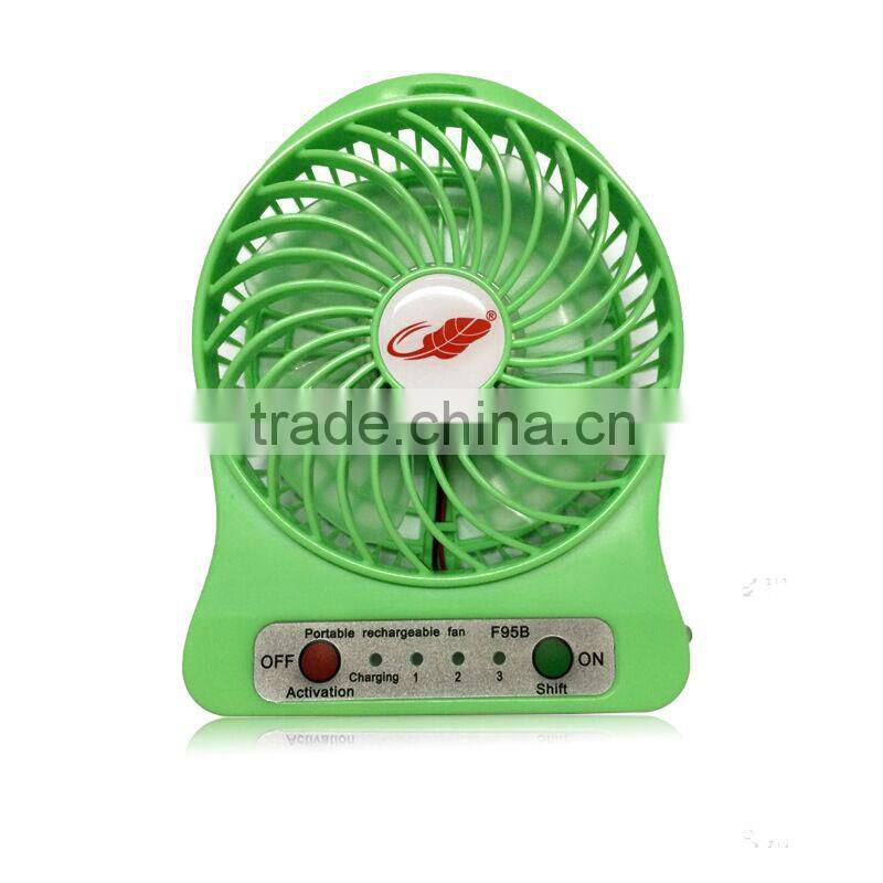 portable mini fan with battery for camping or travelling