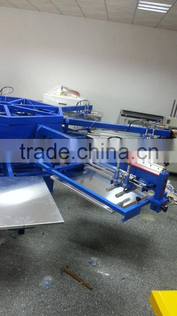 6 Color 14 Station Semi Automatic T-shirt Screen Printing Machine Prices GW-6C-14S