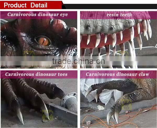 Animatronic kiddie amusement dinosaur