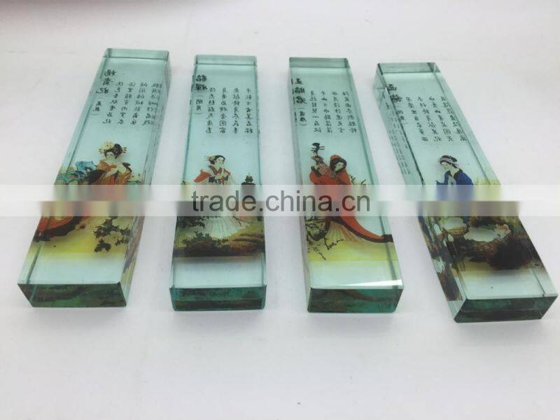 2015 New Design Paperweights, High Quality Customized Glass Crystal Paperweight
