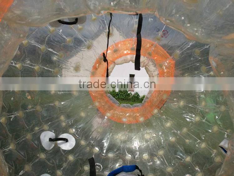 high standard inflatable body zorb ball, soccer bumper bubble ball, grass ball