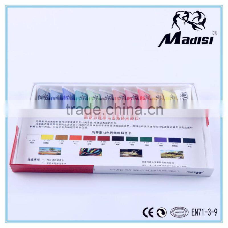 15ml odurless,professional OEM acrylic painting sets