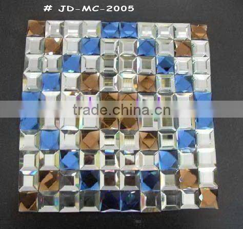 Glass mirror mosaic tile