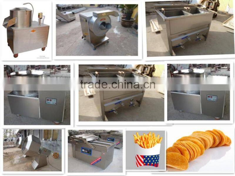 commercial 100kg/h semi auto frozen production of potato chips producing plant machines/french fries production line price