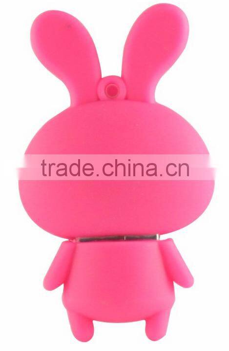 Top selling and cheapest trade assurance attach plastic usb flash drive celever rabit usb flash drives 8gb 16gb usb flash drive