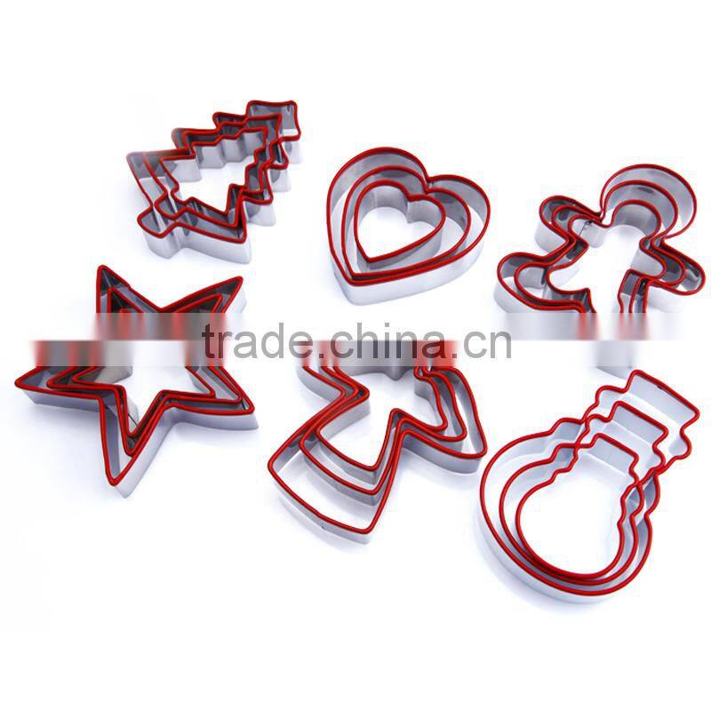 LFGB/FDA Food Grade New Design Stainless Steel Heart Shape Silicone Cookie Cutter
