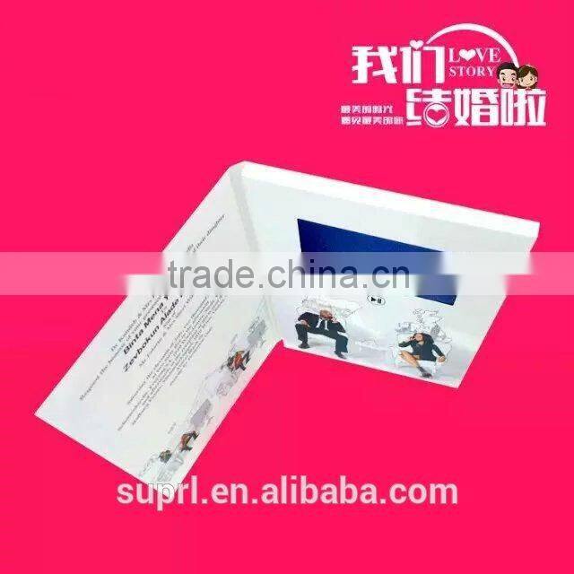 7" LCD video cardsex video brochure card for business promotional tool
