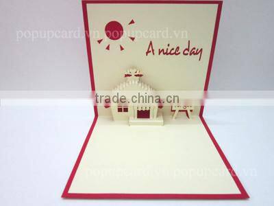 Christmas Tree and New year 3d greeting card